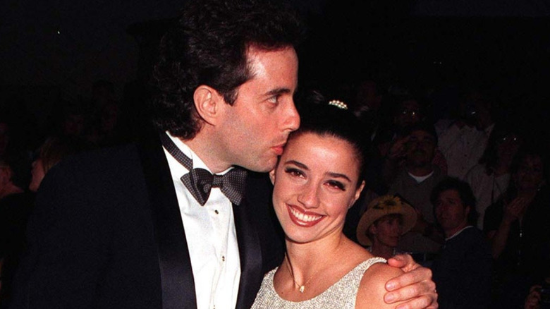 Jerry Seinfeld and Shoshanna Lonstein at an event