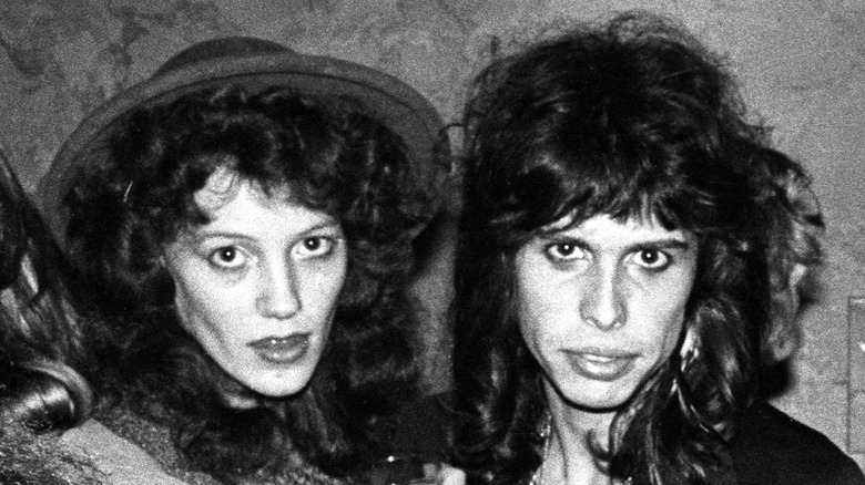 Steven Tyler and Julia Holcomb in 1975