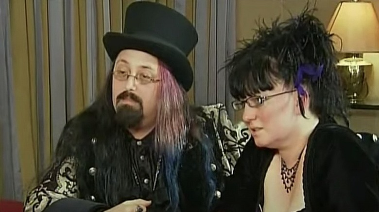 wife swap goth family couple side by side