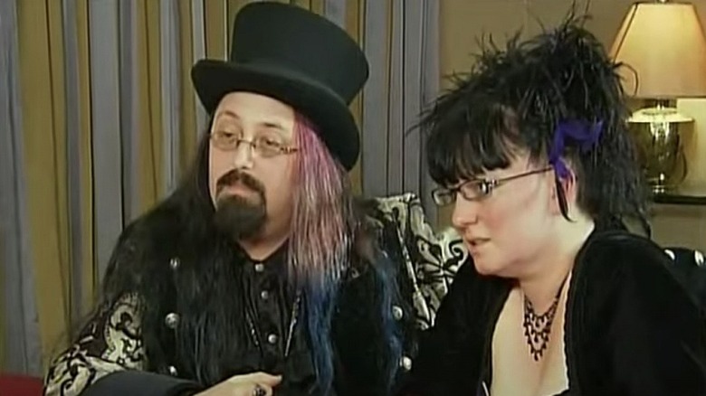 wife swap goth family couple side by side