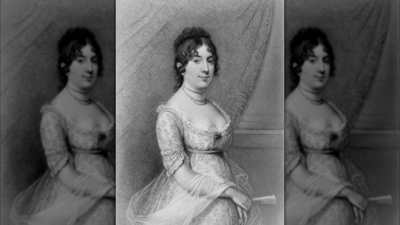 Portrait of Dolley Madison, wife of U.S. President James Madison
