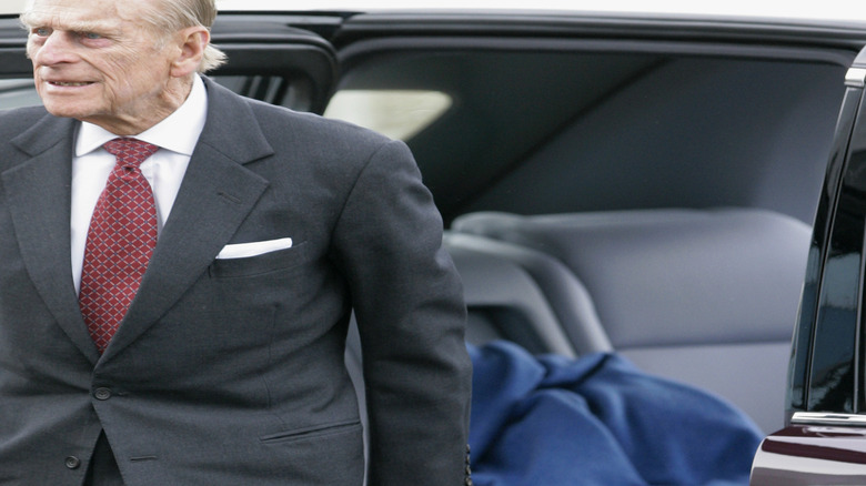 Prince Philip on a visit