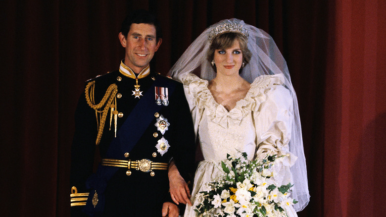 Princess Diana and Prince Charles smiling 