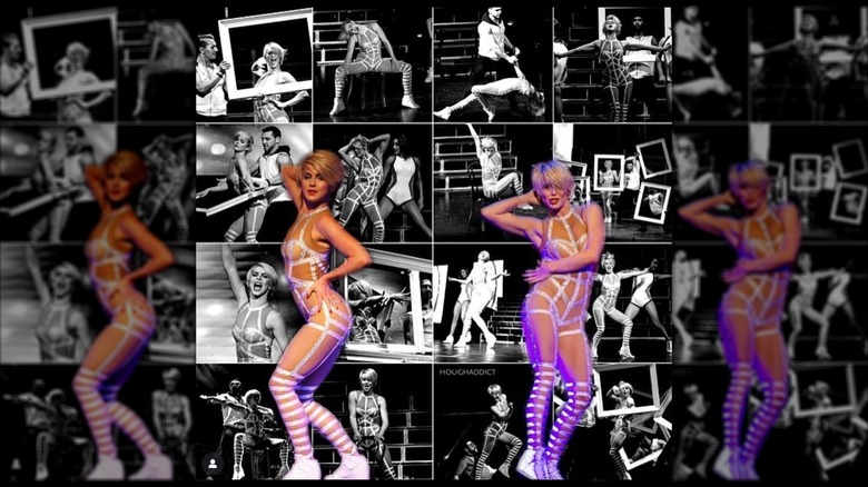 Julianne Hough performing on tour in 2015