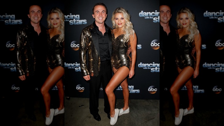 Frankie Muniz and Witney Carson posing for a photo