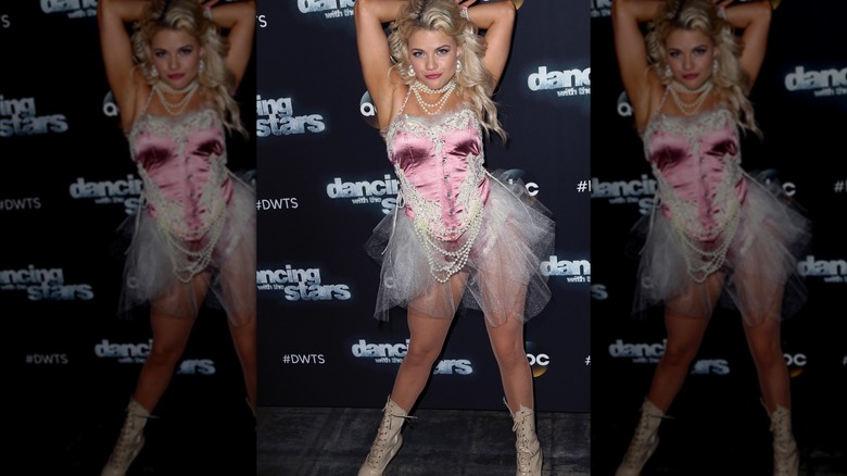 Witney Carson posing in costume