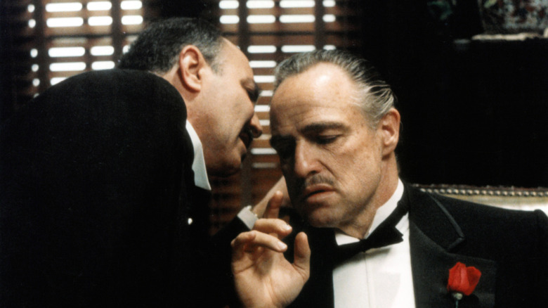 Marlon Brando as Vito Corleone in a scene from "The Godfather."