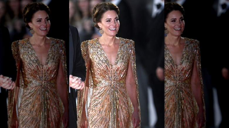 Kate Middleton at the premiere of "No Time to Die" in London on September 28, 2021