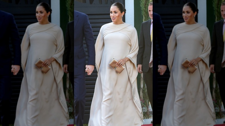 Meghan Markle at the British ambassador's reception in Rabat, Morocco, in February 2019