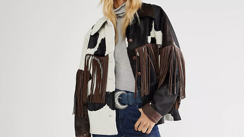 Free people leather jacket