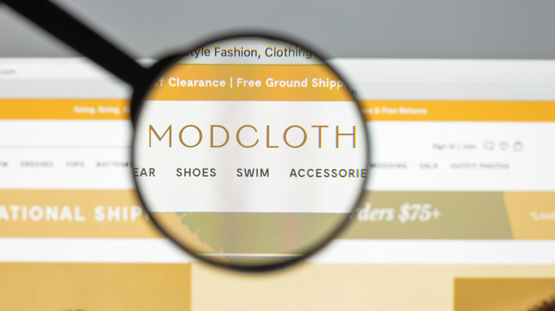 Modcloth website homepage