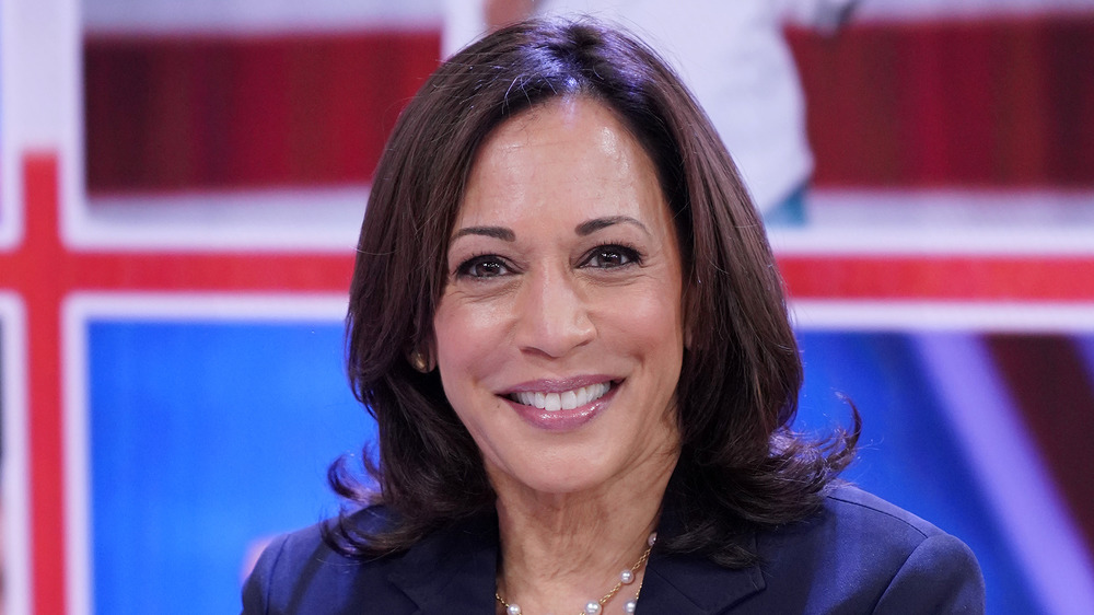 Kamala Harris at Telemundo studios in 2019