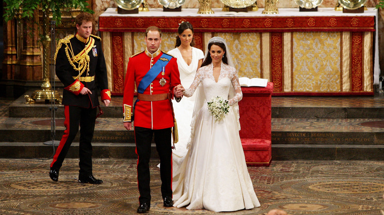 Kate Middleton on her wedding day