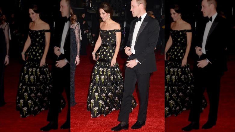 Kate Middleton walking with Prince William