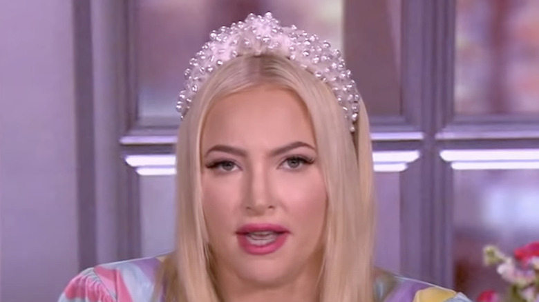 Meghan McCain in pearl headband