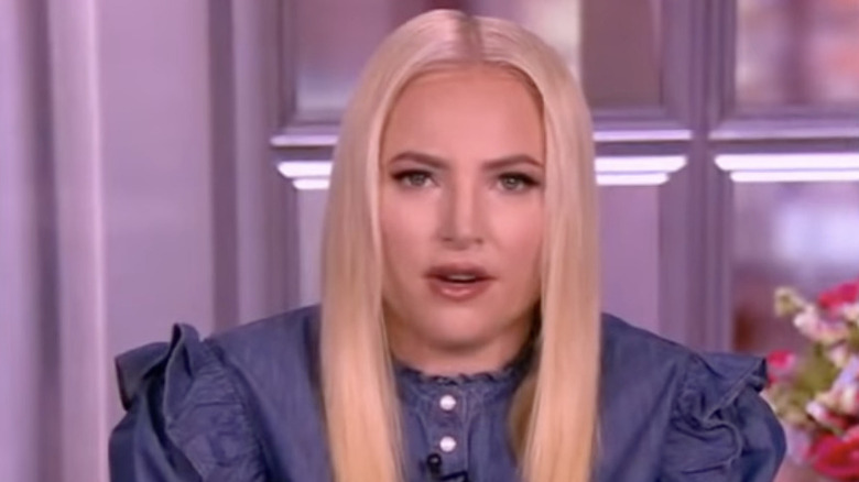 Meghan McCain in ruffle-sleeve top