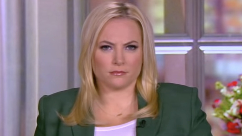 Meghan McCain in green blazer