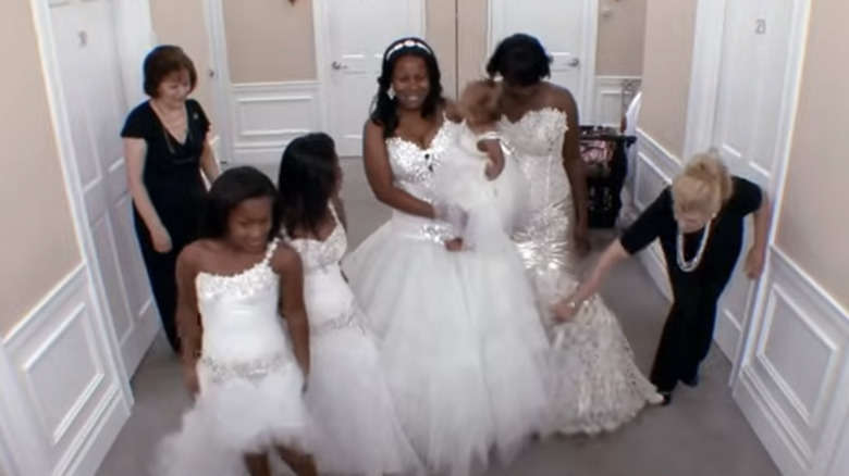 Tabitha Moore with her mother and daughters