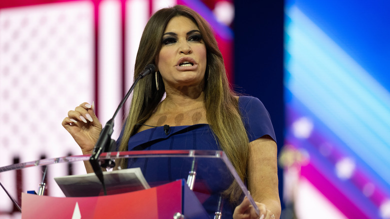 Kimberly Guilfoyle speaking at podium