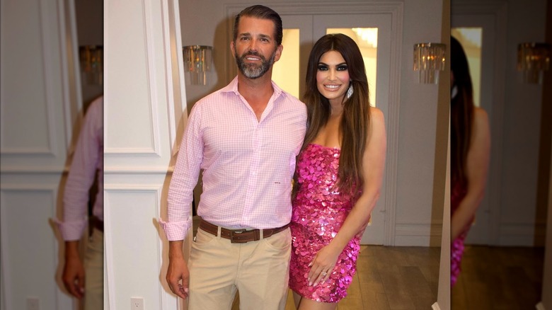 Kimberly Guilfoyle poses with then-partner Donald Trump Jr.