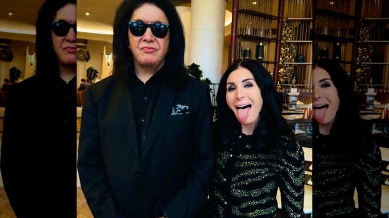 Laura Loomer sticks tongue out in picture with Gene Simmons, frontman of rock band KISS
