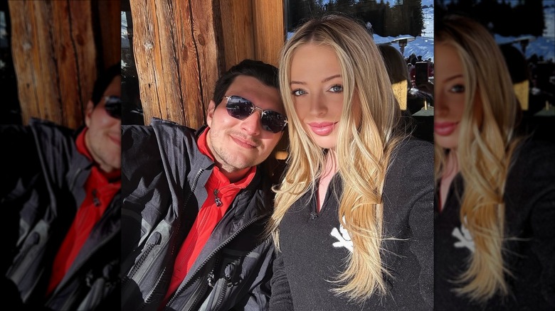 Tiffany Trump poses for a selfie with husband Michael Boulos