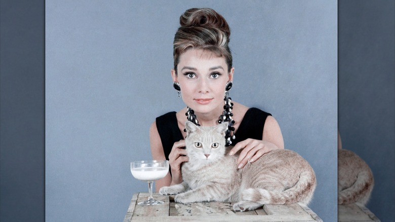 Audrey Hepburn in a promo photo for Breakfast at Tiffany's