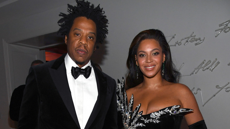 Beyoncé and Jay-Z attending an event
