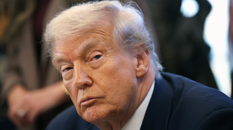 U.S. President Donald Trump delivers remarks during a meeting of the White House Task Force on the FIFA World Cup 2026 in the Oval Office of the White House on November 17, 2025 in Washington, DC (2025)