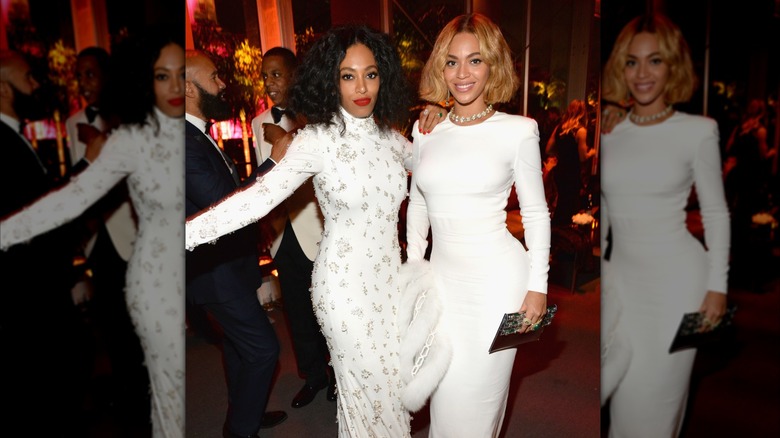 Solange & Beyoncé at the 2015 Vanity Fair Oscar Party