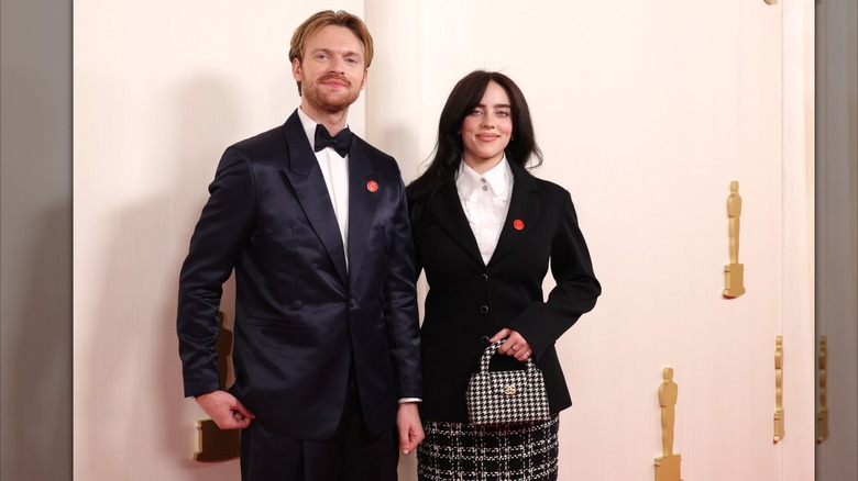 Finneas O'Connell and Billie Eilish at the 2024 Academy Awards
