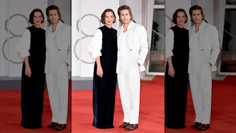 Maggie and Jake Gyllenhaal at the 2021 Venice International Film Festival