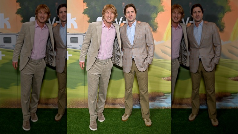 Owen and Luke Wilson at the 2025 premiere of "Stick"