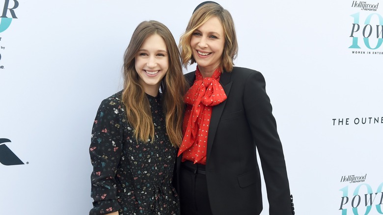 Taissa and Vera Farmiga attend a premiere in 2016