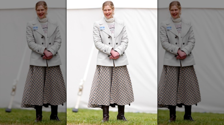 Lady Louise Windsor smiling