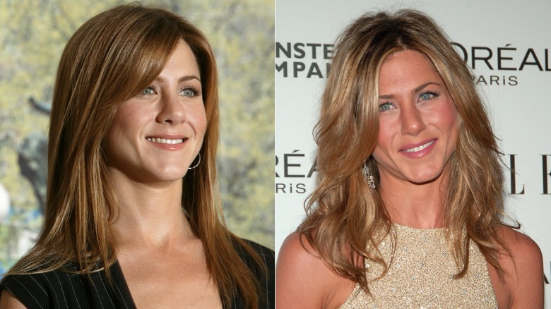 Split image of Jennifer Aniston