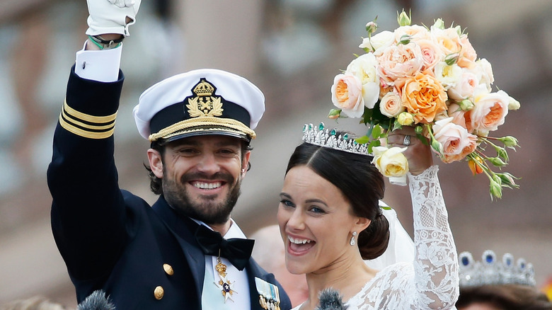Princess Sofia and Carl Philip at wedding