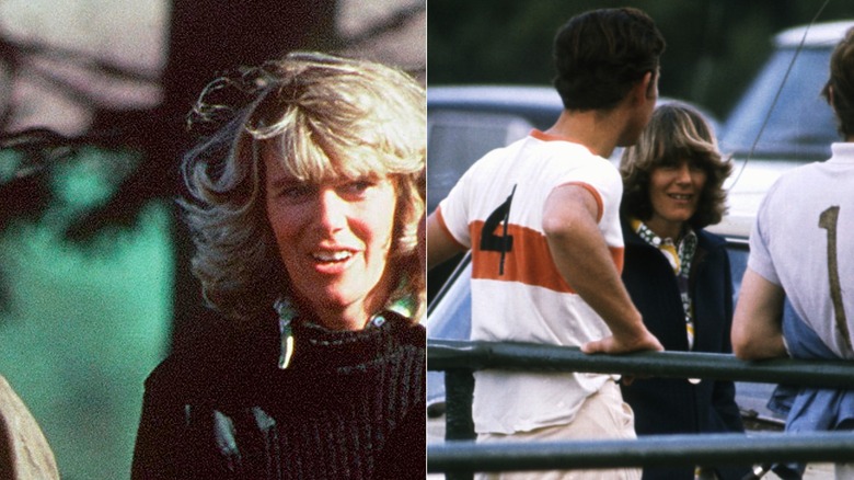 Camilla Parker-Bowles with blond, lighter hair and later with longer hair