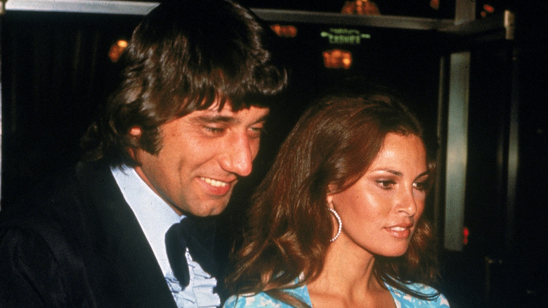Joe Namath and Raquel Welch attending the 1972 Academy Awards