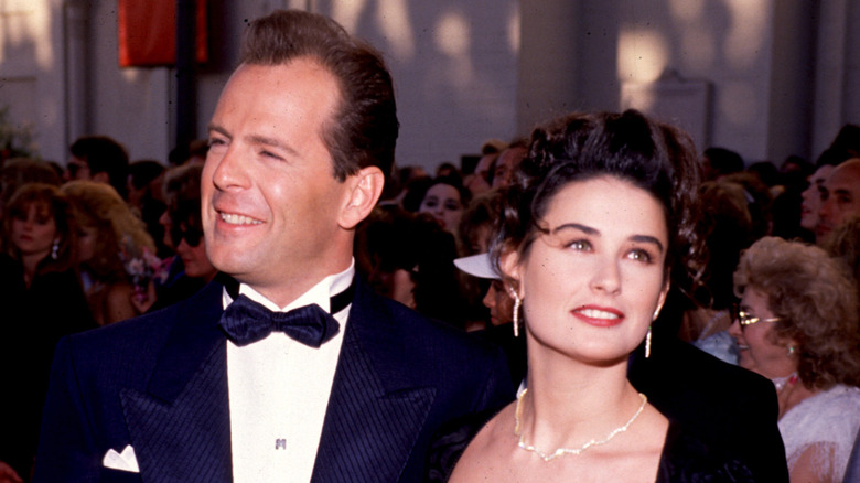 Bruce Willis and Demi Moore at the Emmys
