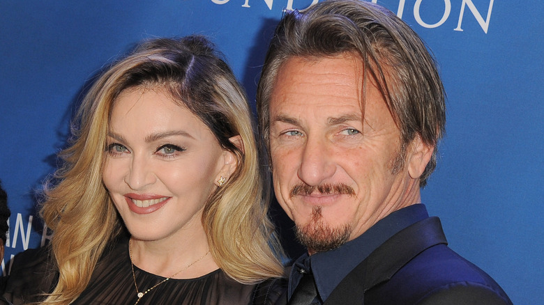 Madonna and Sean Penn smiling
