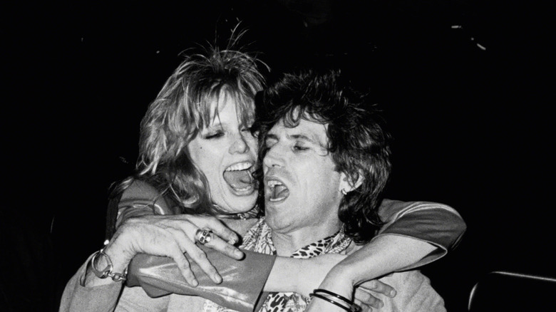 Patti Hansen and Kieth Richards in 1980