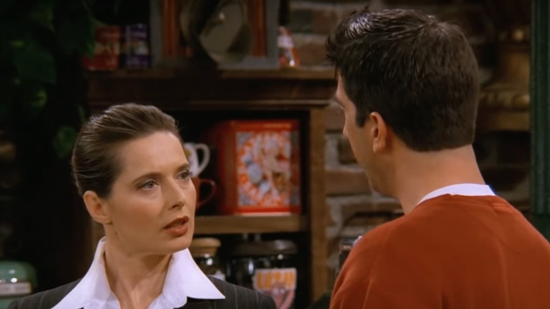 Isabella Rosselini talking to Ross