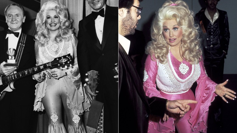 Dolly Parton at the 1977 Grammy Awards