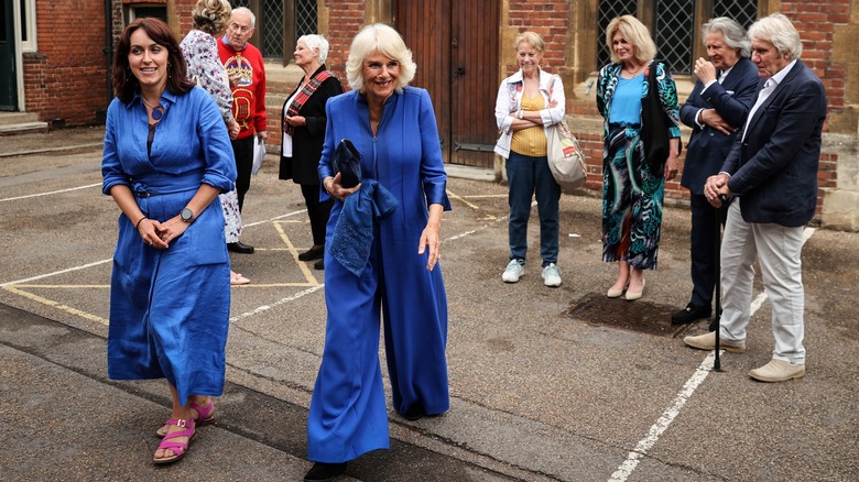 Queen Camilla at the Queen's Reading Room Literary Festival in 2023