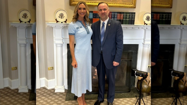Lara Trump and Dan Scavino pose together in the White House (2025)