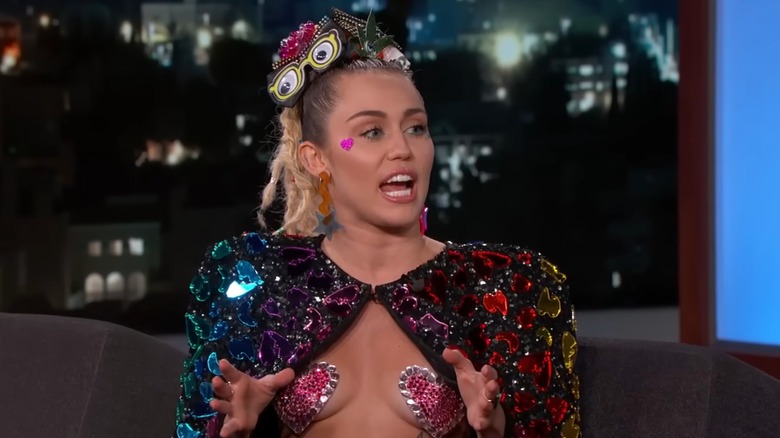 Miley Cyrus on "Jimmy Kimmel Live"