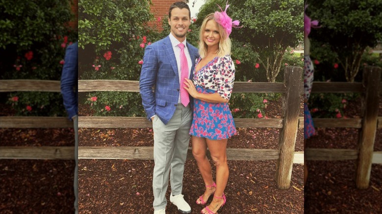 Brendan McLoughlin and Miranda Lambert pose together in bright outfits (2020)