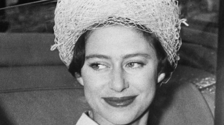 A close-up of a young Princess Margaret