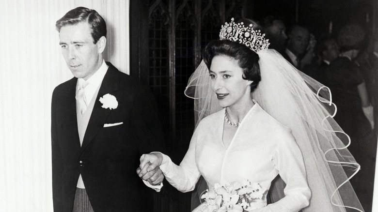 Princess Margaret and Anthony Armstrong-Jones at their 1960 wedding